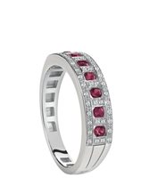 Anello Damiani Donna Belle Epoque in Oro bianco Rubino 0.30 Ct 20058706 - 20058706